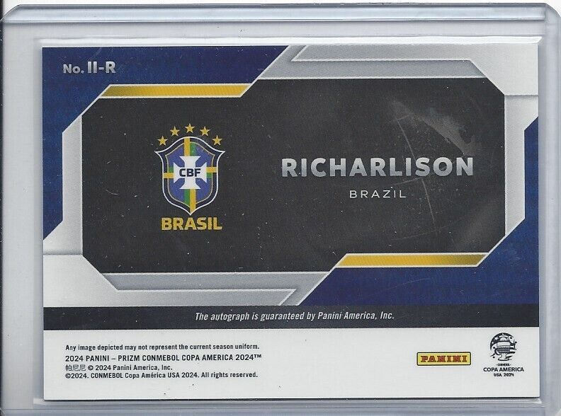 RICHARLISON 2024 PANINI PRIZM COPA AMERICA INTERNATIONAL INK BRAZIL AUTO