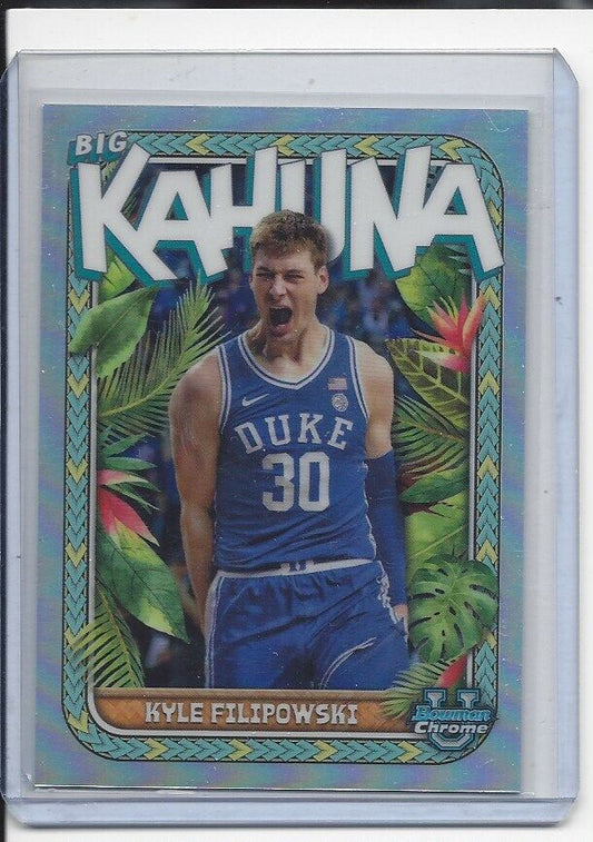 KYLE FILIPOWSKI 2023-24 BOWMAN CHROME UNIVERSITY BIG KAHUNA CASE HIT SSP #22