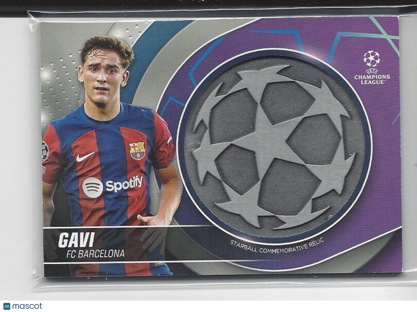GAVI 2023-24 TOPPS CLUB COMPETITIONS UCL STARBALL RELIC PATCH