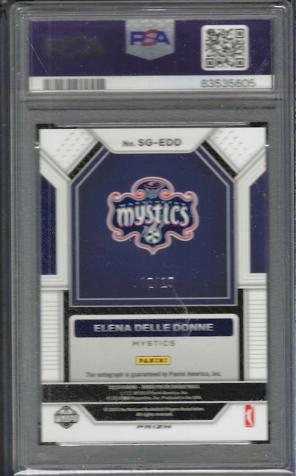 ELENA DELLE DONNE 2023 PANINI PRIZM WNBA GOLD PRIZM AUTO /10 PSA 10 GEM POP 3