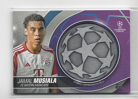 JAMAL MUSIALA 2023-24 TOPPS CLUB COMPETITIONS UCL STARBALL RELIC PATCH