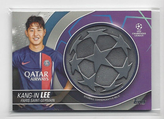 KANG-IN LEE 2023-24 TOPPS CLUB COMPETITIONS UCL STARBALL RELIC PATCH