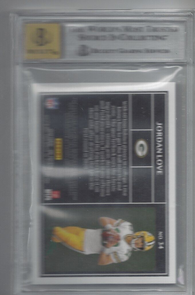 JORDAN LOVE 2020 PANINI ONE DUAL RPA PATCH AUTO RC #D 91/99 BGS 9 w 10 AUTO