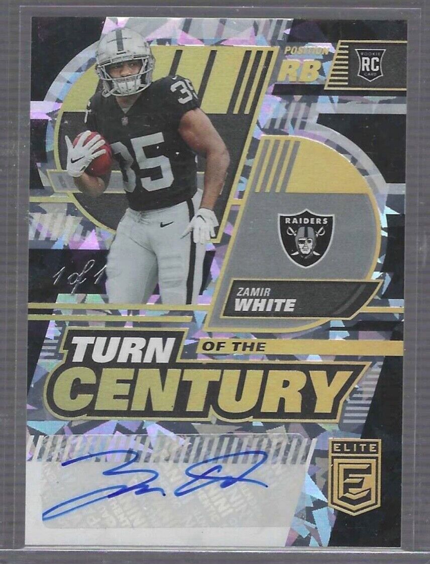 ZAMIR WHITE 2022 DONRUSS ELITE BLACK TURN OF THE CENTURY ROOKIE AUTO RC #D 1/1