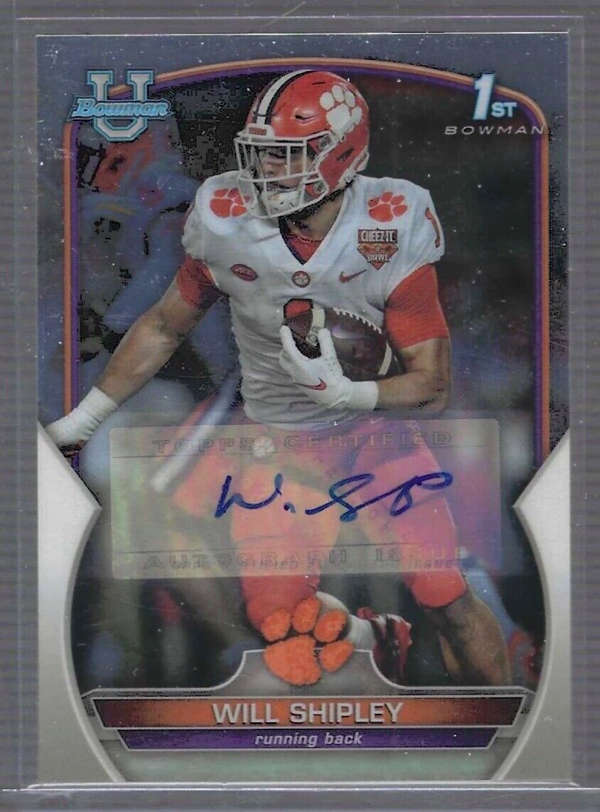 WILL SHIPLEY 2022 BOWMAN UNIVERSITY CHROME 1ST PROSPECT AUTO #73