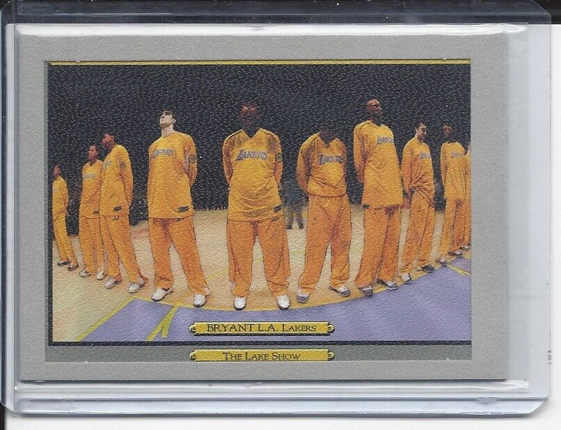 KOBE BRYANT 2006 TOPPS TURKEY RED "THE LAKE SHOW" LAKERS CHECKLIST SUEDE #D 2/3