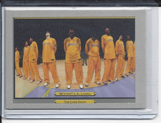 KOBE BRYANT 2006 TOPPS TURKEY RED "THE LAKE SHOW" LAKERS CHECKLIST SUEDE #D 2/3