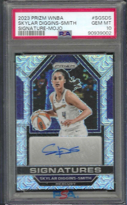 SKYLAR DIGGINS-SMITH 2023 PANINI PRIZM WNBA MOJO PRIZM AUTO /25 PSA 10 GEM POP 3