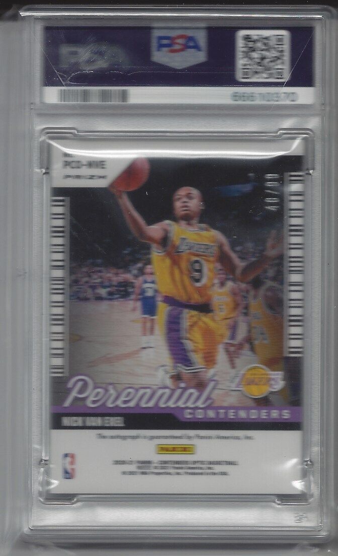 NICK VAN EXEL 2020-21 CONTENDERS OPTIC PERENNIAL LAKERS AUTO /99 PSA 10 POP 1/1
