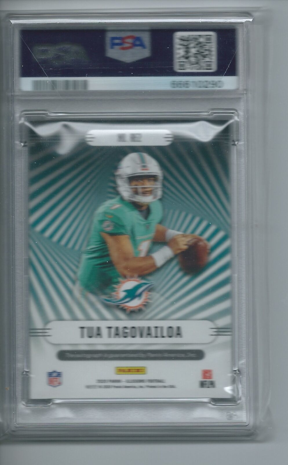 TUA TAGOVAILOA 2020 PANINI ILLUSIONS ROOKIE ENDORSEMENTS RED AUTO RC 19/50 PSA 9