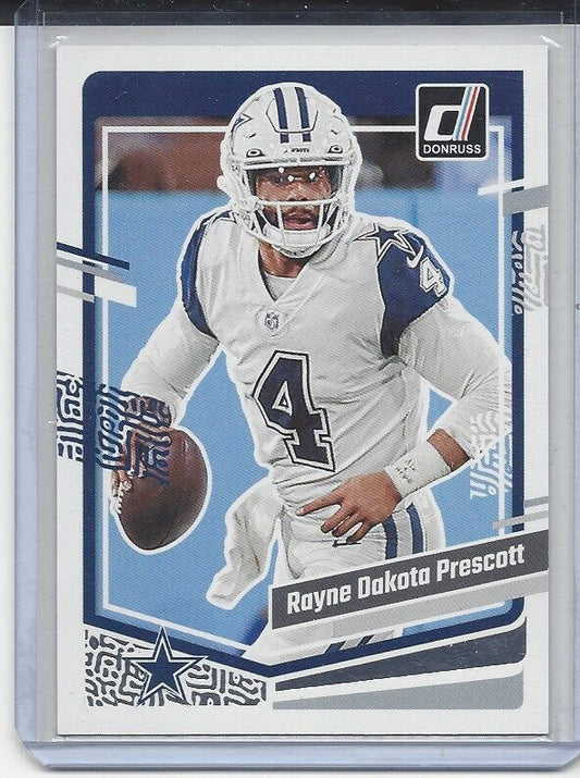 DAK "RAYNE DAKOTA" PRESCOTT 2023 PANINI DONRUSS FULL NAME SSP SHORT PRINT #73