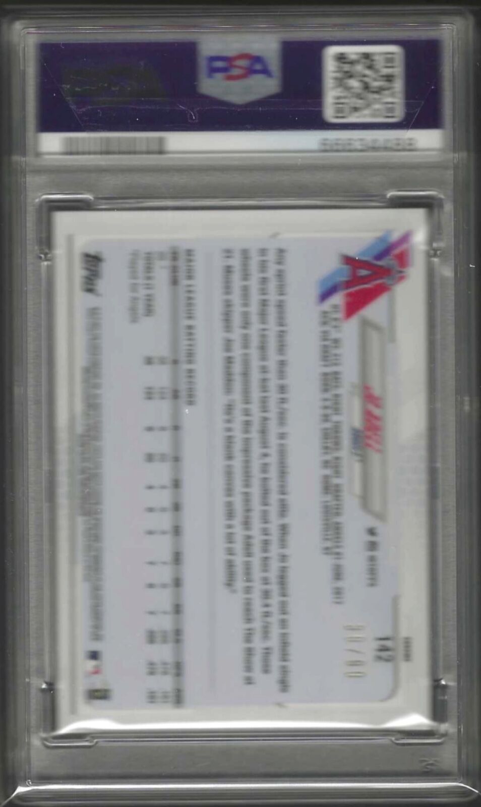 JO ADELL 2021 TOPPS CHROME GREEN REFRACTOR ROOKIE RC /99 PSA 9 MINT POP 2