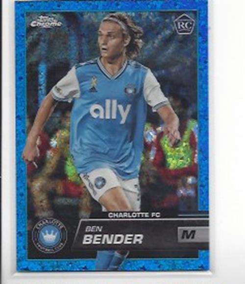 BEN BENDER 2023 TOPPS CHROME MLS BLUE MINI DIAMOND ROOKIE REFRACTOR RC #D /199