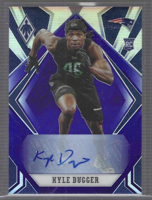 KYLE DUGGER 2020 PANINI PHOENIX PURPLE PRIZM ROOKIE AUTO RC #D 10/15