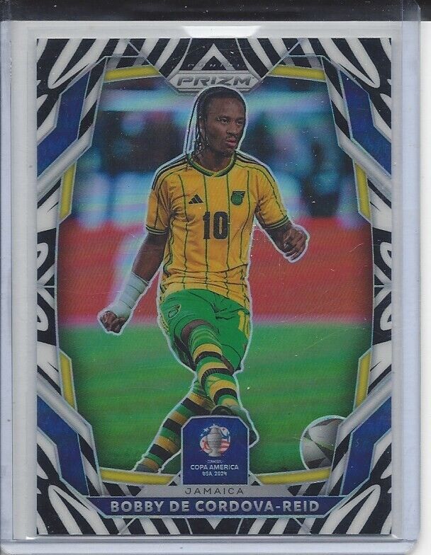 BOBBY DE CORDOVA REID 2024 PANINI PRIZM COPA AMERICA ZEBRA PRIZMS SSP #118