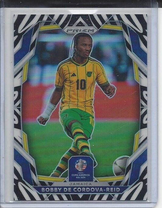 BOBBY DE CORDOVA REID 2024 PANINI PRIZM COPA AMERICA ZEBRA PRIZMS SSP #118