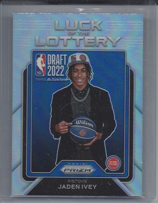 JADEN IVEY 2022-23 PANINI PRIZM LUCK OF THE LOTTERY SILVER PRIZMS RC #5
