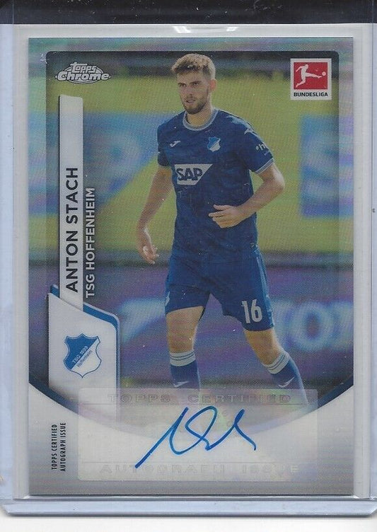 ANTON STACH 2023-24 TOPPS CHROME BUNDESLIGA HOFFENHEIM REFRACTOR AUTO