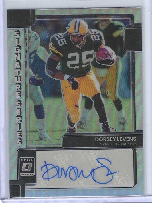 DORSEY LEVENS 2022 PANINI DONRUSS OPTIC SILVER HOLO PRIZM SIGNATURE SERIES AUTO