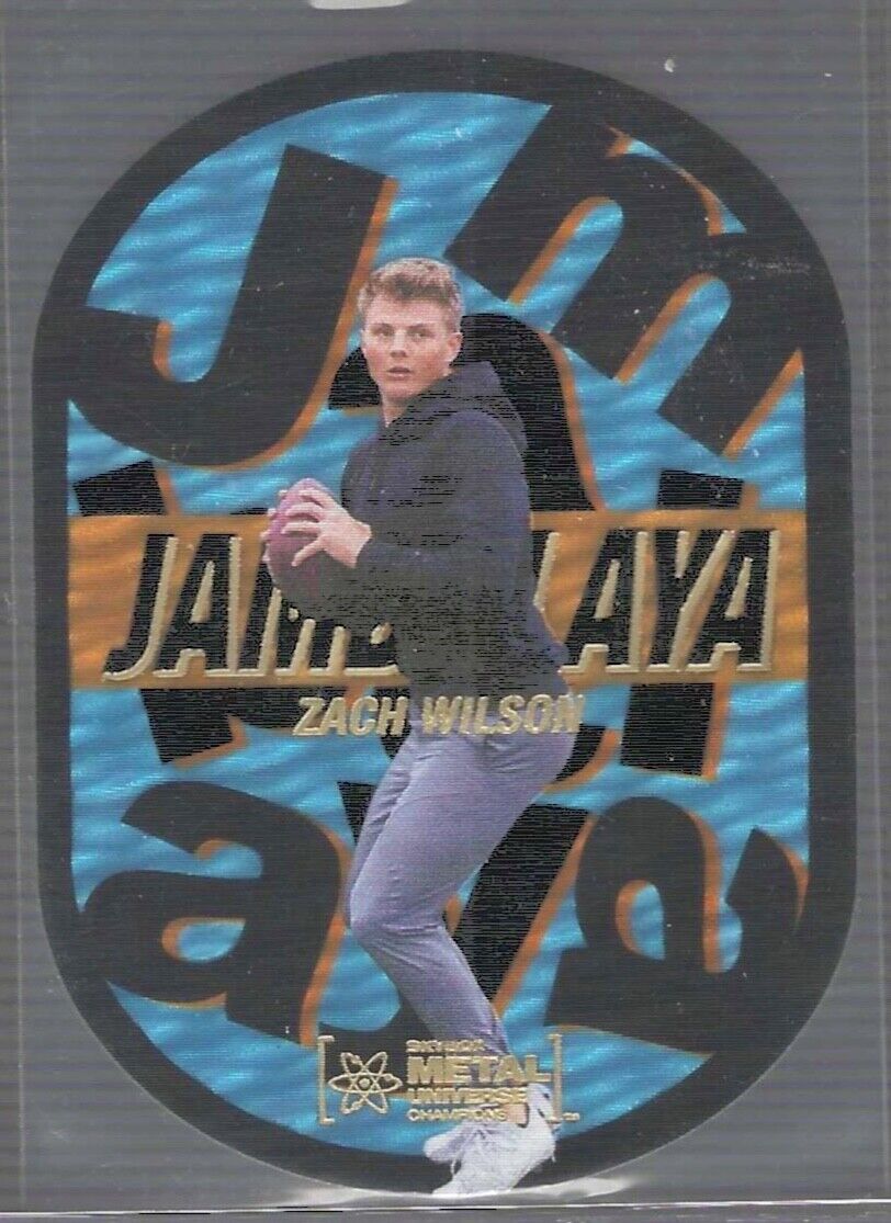 ZACH WILSON 2021 METAL UNIVERSE CHAMPIONS JAMBALAYA DIE CUT SSP ROOKIE RC #4