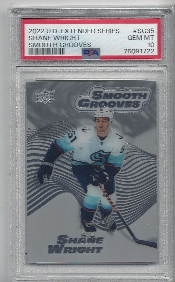 SHANE WRIGHT 2022 UPPER DECK EXTENDED SERIES SMOOTH GROOVES RC PSA 10 POP 1/1