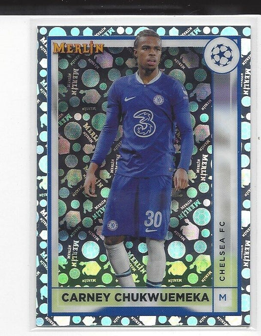 CARNEY CHUKWUEMEKA 2022-23 TOPPS MERLIN CHROME VINTAGE SP REFRACTOR #39