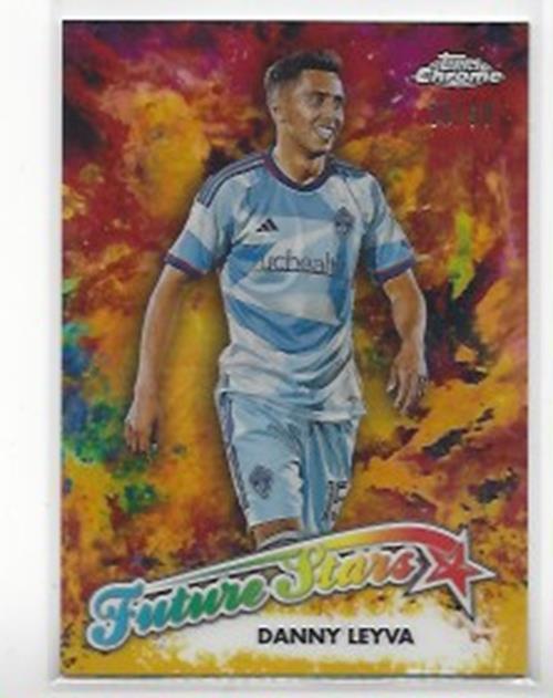 DANNY LEYVA 2023 TOPPS CHROME MLS FUTURE STARS GOLD REFRACTOR #D 16/50