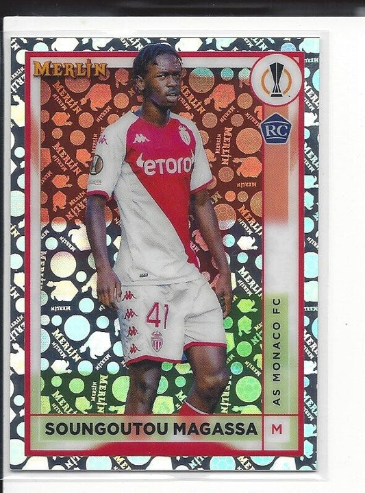 SOUNGOUTOU MAGASSA 2022-23 TOPPS MERLIN CHROME VINTAGE SP REFRACTOR RC #19