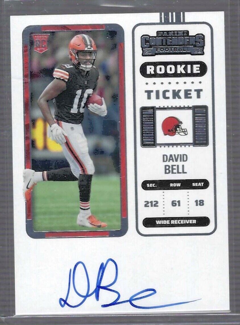 DAVID BELL 2022 PANINI CONTENDERS ROOKIE TICKET ON CARD AUTO RC #113