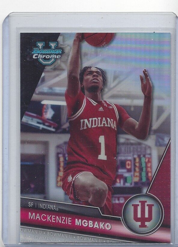MACKENZIE MGBAKO 2023-24 BOWMAN CHROME UNIVERSITY SP PHOTO VARIATION REFRACTOR