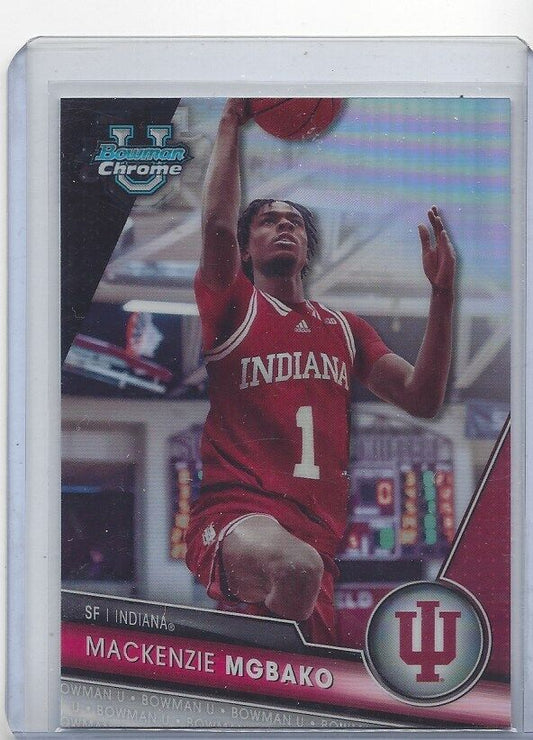 MACKENZIE MGBAKO 2023-24 BOWMAN CHROME UNIVERSITY SP PHOTO VARIATION REFRACTOR