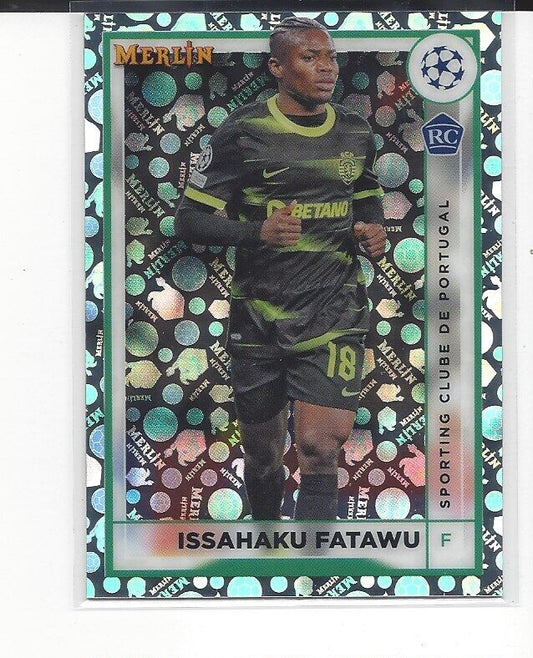ISSAHAKU FATAWU 2022-23 TOPPS MERLIN CHROME VINTAGE SP REFRACTOR RC #128