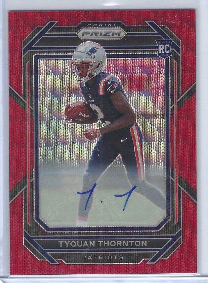 TYQUAN THORNTON 2021 PANINI PRIZM RUBY RED WAVE PRIZM ROOKIE AUTO RC #D 135/149