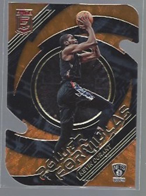 KEVIN DURANT 2021-22 PANINI ELITE POWER FORMULAS ORANGE DIE CUT SP #24