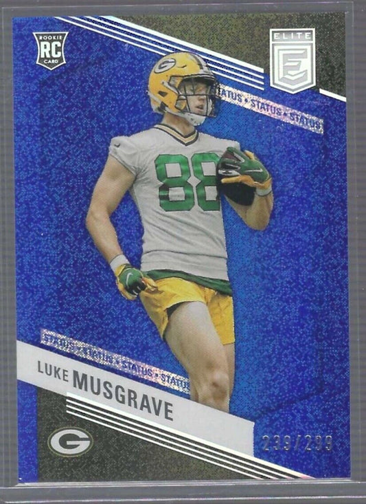 LUKE MUSGRAVE 2023 PANINI DONRUSS ELITE BLUE STATUS ROOKIE RC #D 239/299