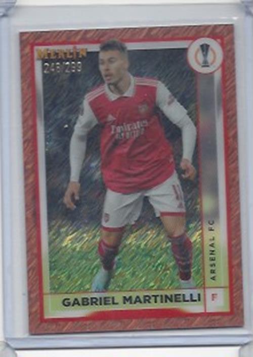 GABRIEL MARTINELLI 2022-23 TOPPS MERLIN CHROME ROSE GOLD SHIMMER REFRACTOR /299