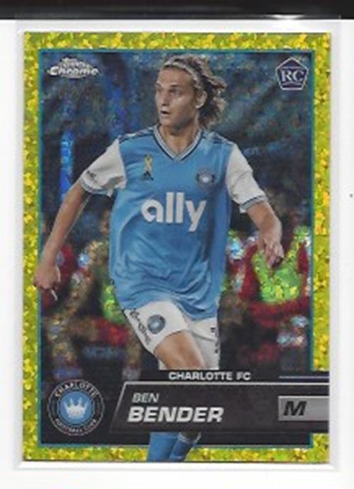 BEN BENDER 2023 TOPPS CHROME MLS GOLD MINI DIAMOND ROOKIE REFRACTOR RC #D 5/50