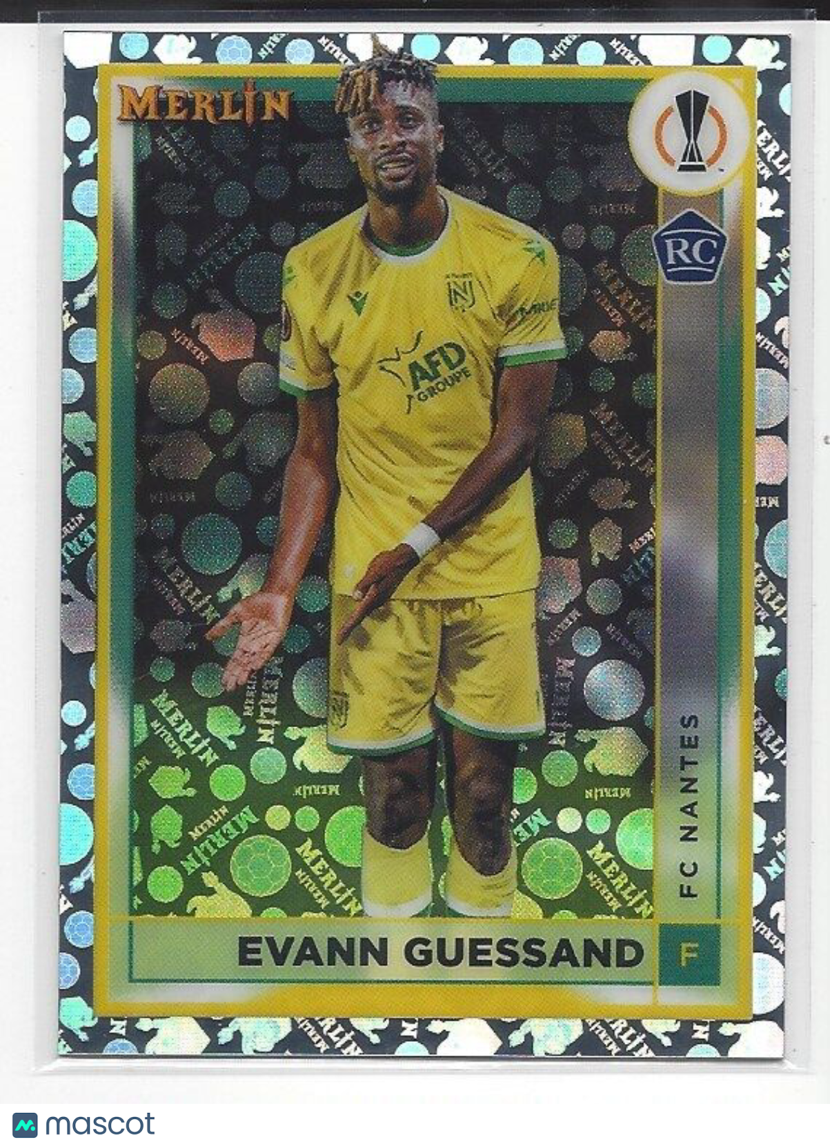 EVANN GUESSAND 2022-23 TOPPS MERLIN CHROME VINTAGE SP REFRACTOR RC #110