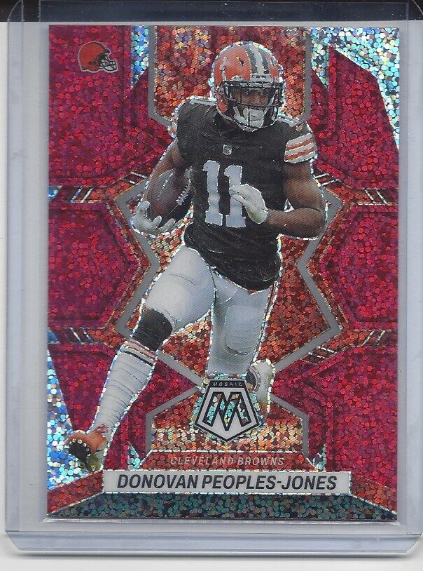 DONOVAN PEOPLES JONES 2022 PANINI MOSAIC RED SPARKLE SP PRIZM #49