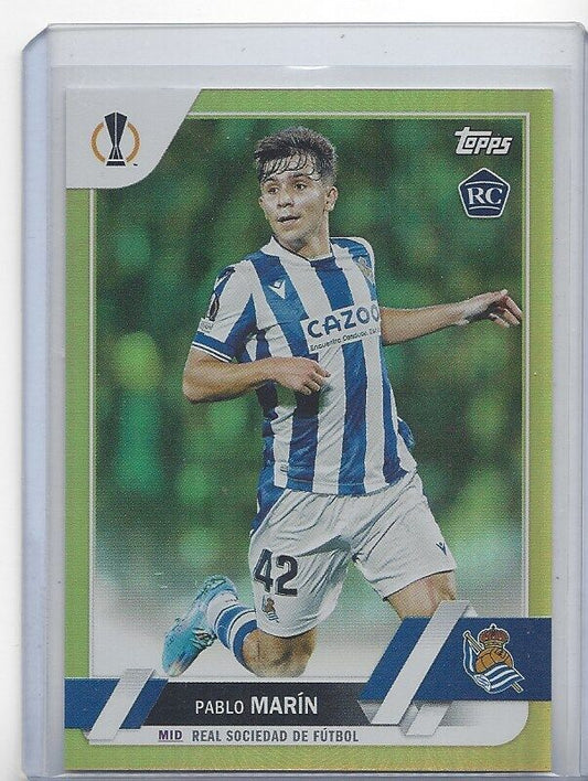 PABLO MARIN 2022-23 TOPPS CLUB COMPETITIONS GOLD FOIL ROOKIE RC #D 15/50