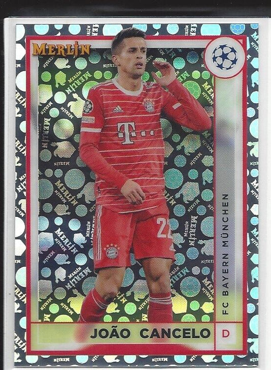 JOAO CANCELO 2022-23 TOPPS MERLIN CHROME VINTAGE SP REFRACTOR #57