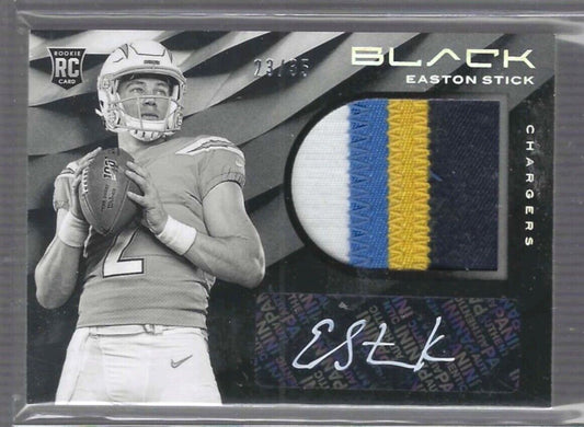 EASTON STICK 2019 PANINI BLACK RPA 4 COLOR ROOKIE PATCH AUTO RC #D 23/35