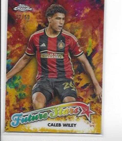 CALEB WILEY 2023 TOPPS CHROME MLS FUTURE STARS GOLD REFRACTOR #D 22/50