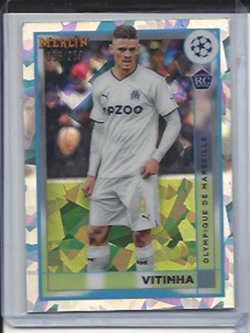 VITINHA 2022-23 TOPPS MERLIN CHROME ATOMIC ICE REFRACTOR RC #D 56/250