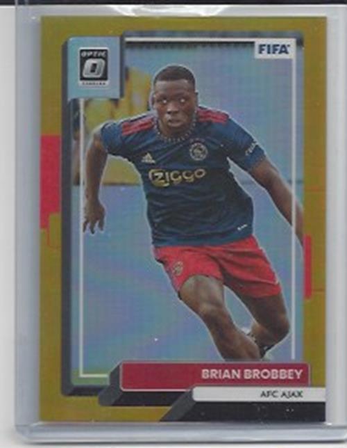 BRIAN BROBBEY 2022-23 DONRUSS FIFA OPTIC GOLD HOLO PRIZM AJAX #D 3/10