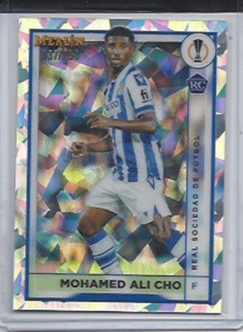 MOHAMED ALI CHO 2022-23 TOPPS MERLIN CHROME ATOMIC ICE REFRACTOR RC #D 37/250