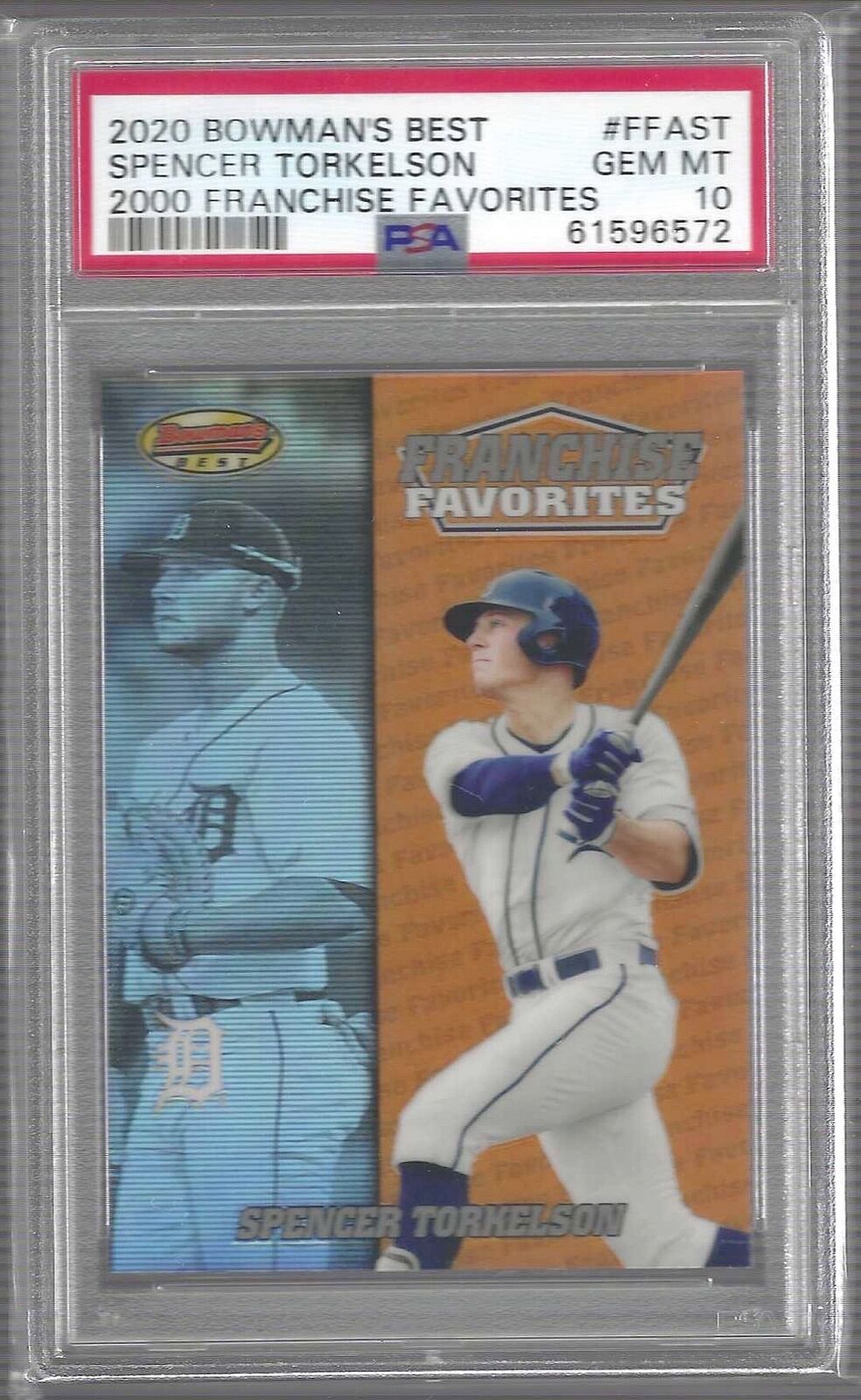 SPENCER TORKELSON 2020 BOWMANS BEST 2000 FRANCHISE FAVORITES #FFA-ST PSA 10 GEM