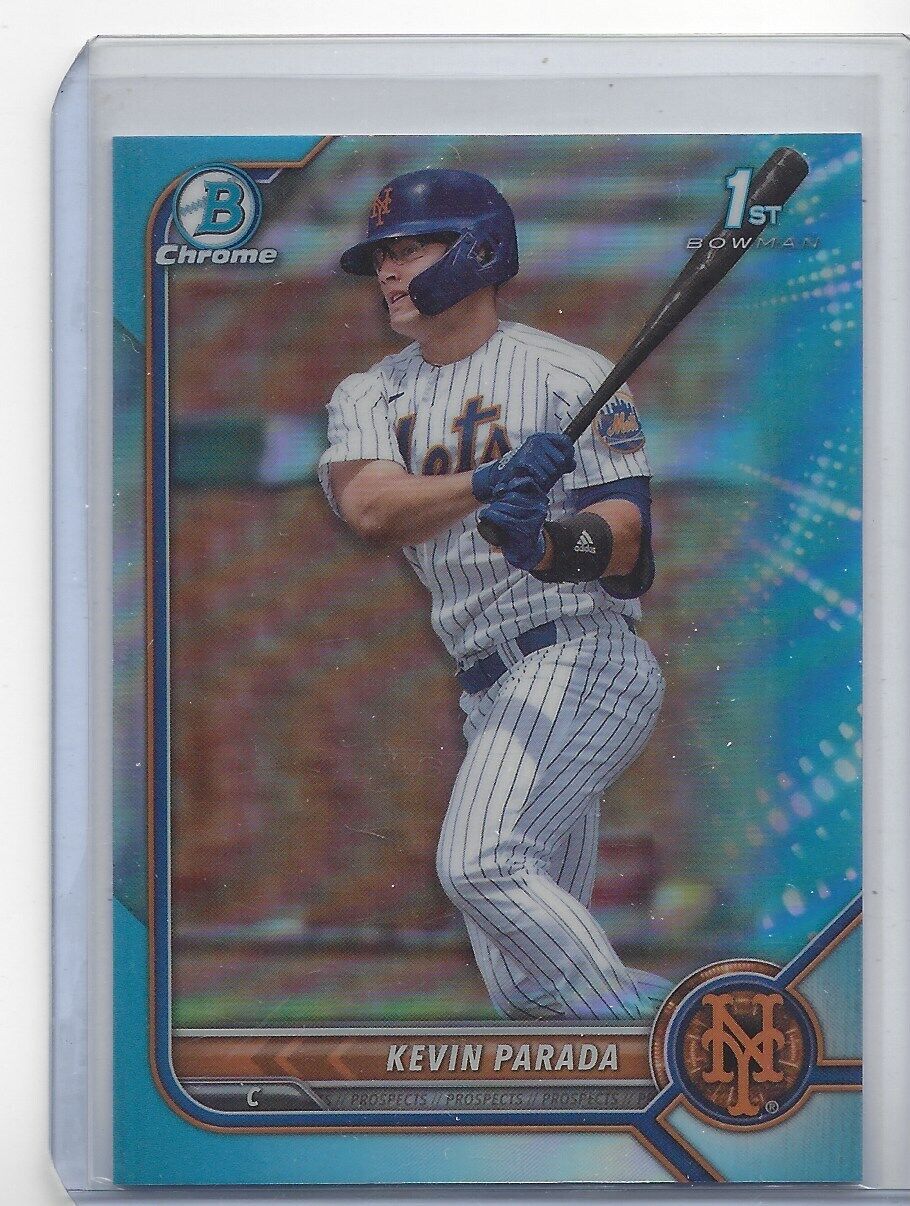 KEVIN PARADA 2022 BOWMAN DRAFT CHROME 1ST SKY BLUE REFRACTOR PROSPECT #47