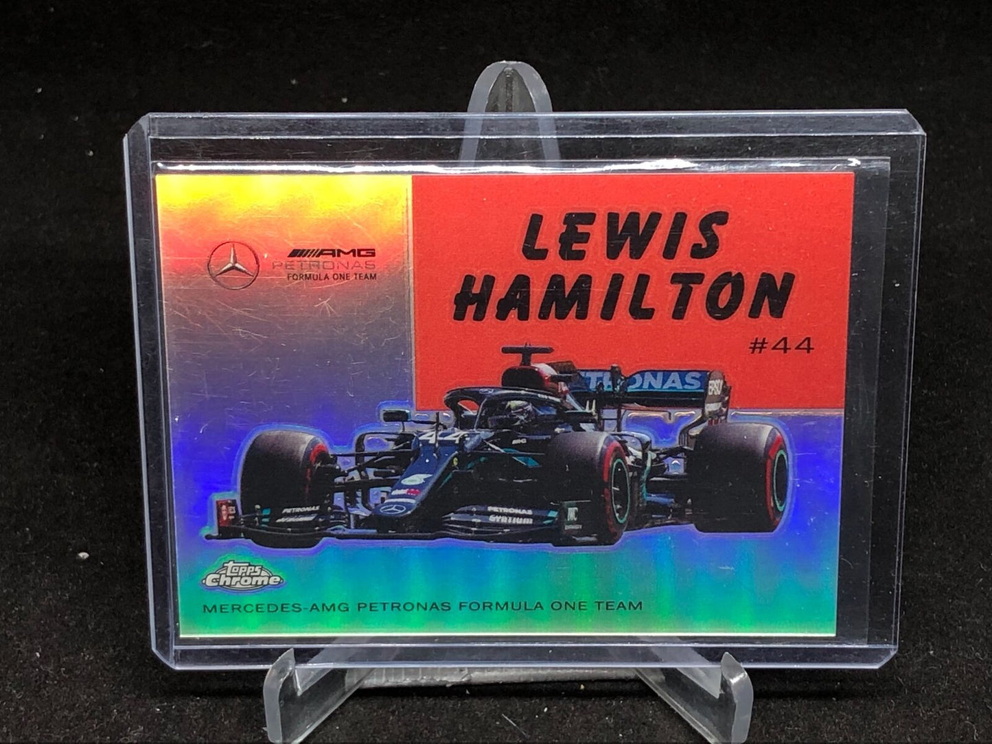 LEWIS HAMILTON 2020 TOPPS CHROME F1 FORMULA 1 54 WHEELS REFRACTOR #2