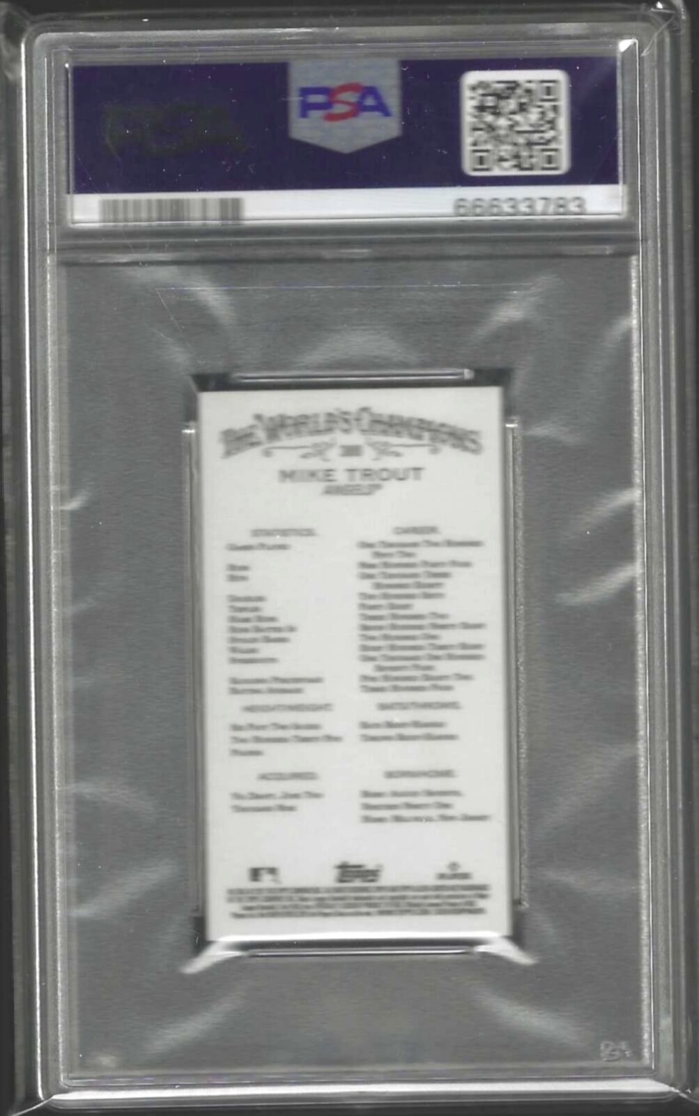 MIKE TROUT 2021 ALLEN AND GINTER MINI RIP CARD SSP #388 PSA 10 GEM MINT POP 1/1